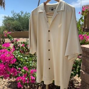 Tommy Bahama Cream Short Sleeve Shirt